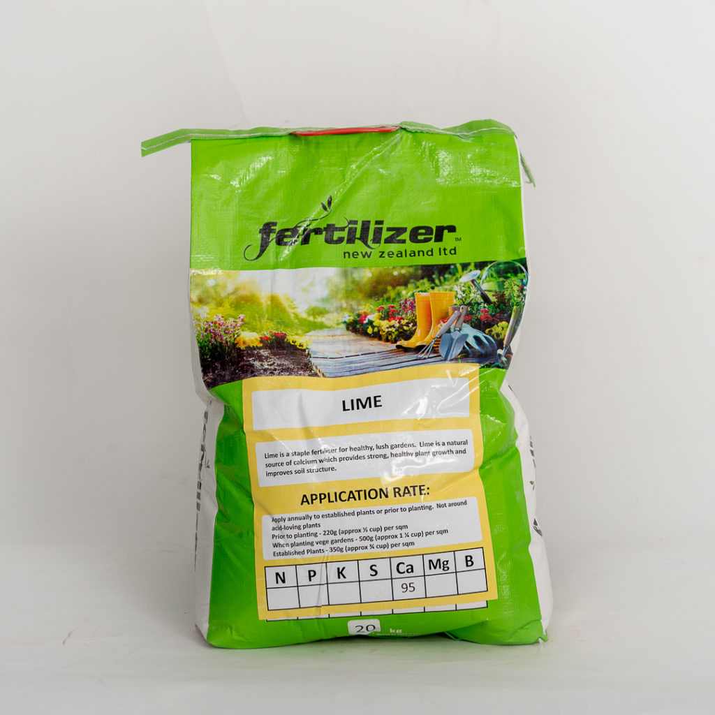 Lime 20kg Garden with Fertilizer New Zealand